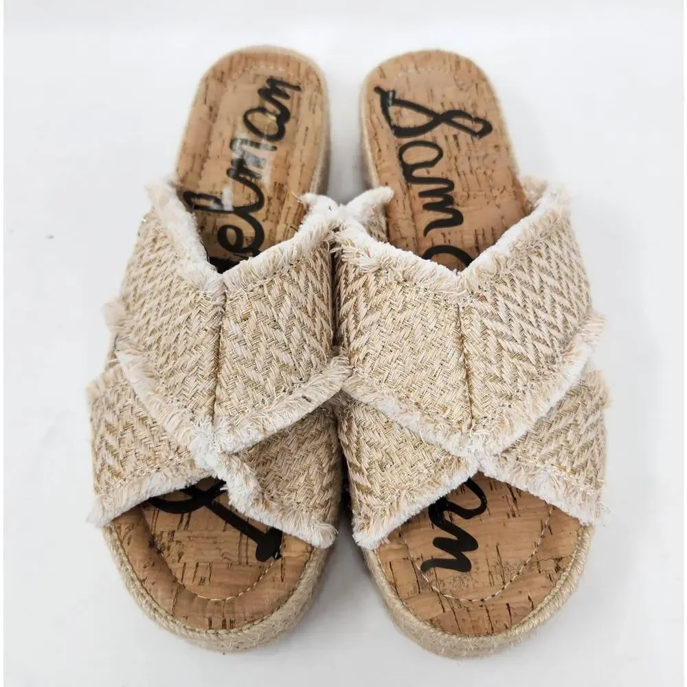 Sam Edelman Ashlynn Espadrilles Platform Sandals Womens 11